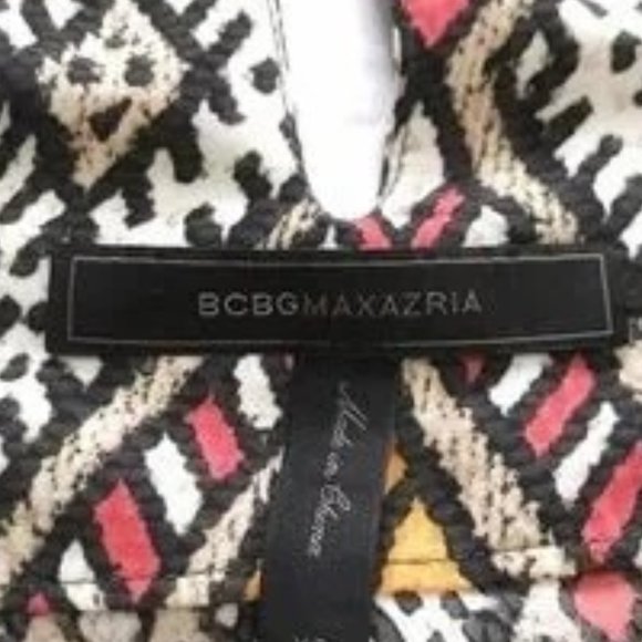 BCBGMaxAzria  BLACK STRAPS ASYMMETRICAL FLOWY CUT OUT TANK TOP - Picture 11 of 14